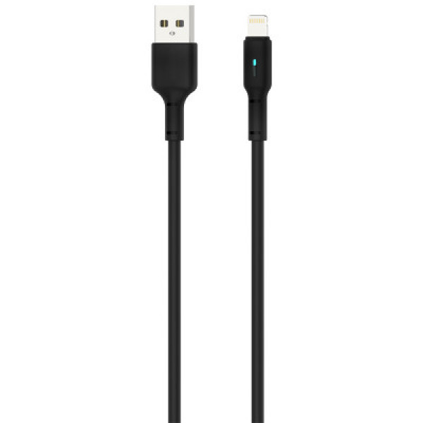 USB Cable Gelius Pro Lumin Lamp GP-UC100 Lightning Black (3A)  (12 мес)