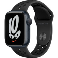 Apple Watch Series 7 Nike+ GPS 45mm Midnight Aluminum Case With Anthracite/Black Sport Band (MKNC3UL)