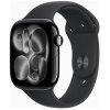 Apple Watch Series 11 GPS 46mm Jet Black Alu. Case w. Black S. Band - M/L (MEUX4)