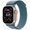 Apple Watch Ultra 3 GPS + Cellular 49mm Natural Tit. Case w. Light Blue Alpine Loop - Small (MEWK4)
