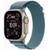 Apple Watch Ultra 3 GPS + Cellular 49mm Natural Tit. Case w. Light Blue Alpine Loop - Medium (MEWM4)