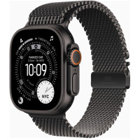 Apple Watch Ultra 3 GPS + Cellular 49mm Black Tit. Case w. Black Tit. Milanese Loop - Small (MF1N4)
