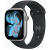 Apple Watch Series 11 GPS + Cellular 46mm Space Grey Alu. Case w. Black S. Band - M/L (MFCA4)