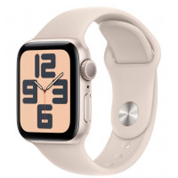 Apple Watch SE 2 GPS 40mm Starlight Aluminium Case with Starlight Sport Band M/L (MR9V3)