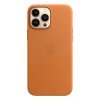 Чехол для iPhone 13 Pro Max Apple Leather Case with MagSafe (Golden Brown)