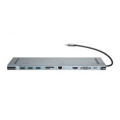 HUB Baseus Enjoyment Series Type-C Notebook HUB Adapter PD/HDMI/VGA/RJ45/SD/USB3.0 (CATSX-F0G)