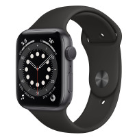 Apple Watch Series 6 GPS 40mm Space Gray Aluminum Case w. Black Sport B. (MG133UL/A) UACRF