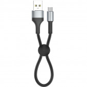 USB Cable Gelius Pro Short GP-UC107 Micro USB (0.2m) Black (12 мес)