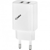 СЗУ Gelius Pro Vogue GP-HC011 2USB 2.4A + Cable MicroUSB White (12 мес)