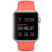 Apple Watch Sport 42mm Silver Aluminum Case with (PRODUCT)RED Sport Band (MMED2)