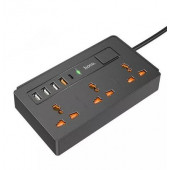 Сетевой фильтр HOCO DC15 2-in-1 Multi-socet 4USB/1PD 18W/3Plug/QC3.0/PD/30W