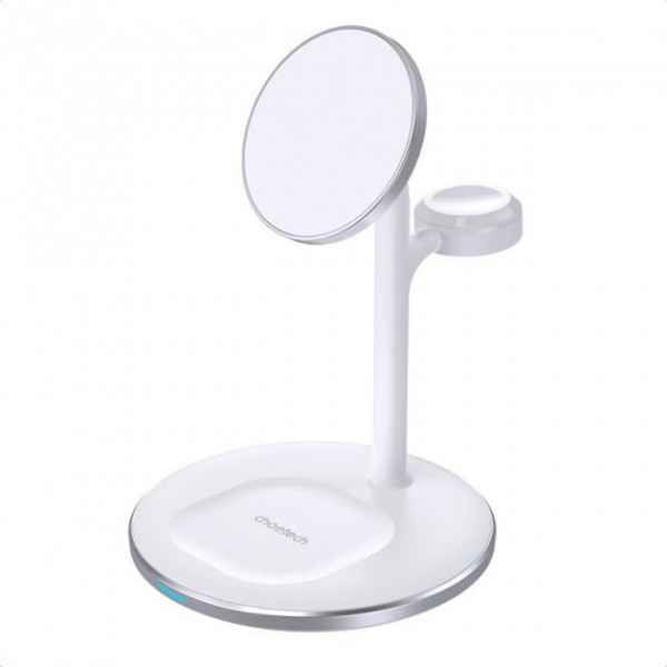 Choetech Magnetic 3 in 1 magnetic Wireless Charging Stand T585-F White