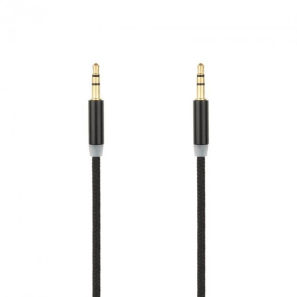 Кабель 3,5"-3.5" 1m Gelius Black (нитка)