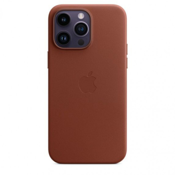 Чехол для iPhone 14 Pro Max Apple Leather Case with MagSafe (Umber)