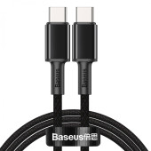 Кабель Baseus High Density Braided Type-C/Type-C 100W 1M Black
