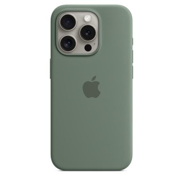 Чехол для iPhone 15 Pro Apple Silicone Case with MagSafe (Cypress)