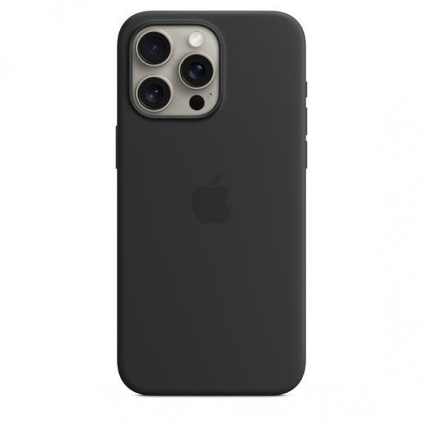 Чехол для iPhone 15 Pro Max Apple Silicone Case with MagSafe (Black)