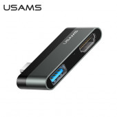Перехідник Usams SJ462 Type-C mini HUB (USB + HDMI)