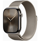 Apple Watch Series 10 GPS + Cellular 46mm Natural Titanium Case w. Natural Milanese Loop - S/M (MC7Q4)