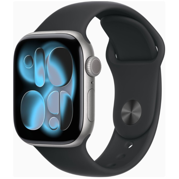 Apple Watch Series 11 GPS 42mm Space Grey Alu. Case w. Black S. Band - M/L (MEQX4)