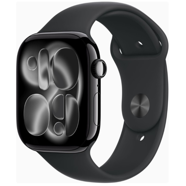 Apple Watch Series 11 GPS 46mm Jet Black Alu. Case w. Black S. Band - M/L (MEUX4)