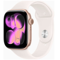 Apple Watch Series 11 GPS 46mm Rose Gold Alu. Case w. Light Blush S. Band - M/L (MEV74)
