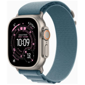 Apple Watch Ultra 3 GPS + Cellular 49mm Natural Tit. Case w. Light Blue Alpine Loop - Small (MEWK4)