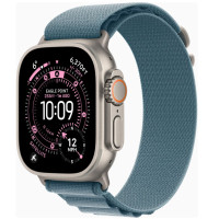Apple Watch Ultra 3 GPS + Cellular 49mm Natural Tit. Case w. Light Blue Alpine Loop - Medium (MEWM4)