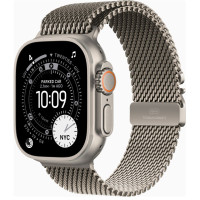 Apple Watch Ultra 3 GPS + Cellular 49mm Natural Tit. Case w. Natural Tit. Milanese Loop - Large (MF0E4)