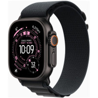 Apple Watch Ultra 3 GPS + Cellular 49mm Black Tit. Case w. Black Alpine Loop - Medium (MF0V4)