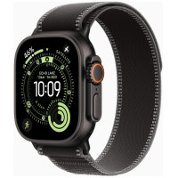 Apple Watch Ultra 3 GPS + Cellular 49mm Black Tit. Case w. Black/Charcoal Trail Loop - M/L (MF1H4)