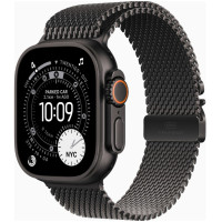Apple Watch Ultra 3 GPS + Cellular 49mm Black Tit. Case w. Black Tit. Milanese Loop - Medium (MF1Q4)