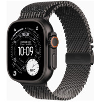 Apple Watch Ultra 3 GPS + Cellular 49mm Black Tit. Case w. Black Tit. Milanese Loop - Large (MF1T4)