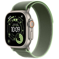 Apple Watch Ultra 3 GPS + Cellular 49mm Natural Tit. Case w. Green/Neon Trail Loop - M/L (MF1V4+MFT54)