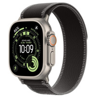 Apple Watch Ultra 3 GPS + Cellular 49mm Natural Tit. Case w. Black/Charcoal Trail Loop - S/M (MF1V4+MFT84)