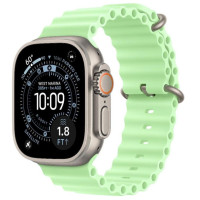 Apple Watch Ultra 3 GPS + Cellular 49mm Natural Tit. Case w. Neon Green Ocean Band (MF1V4+MGCF4)