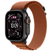 Apple Watch Ultra 3 GPS + Cellular 49mm Black Tit. Case w. Terra Cotta Alpine Loop - Large (MF254+MG9F4)