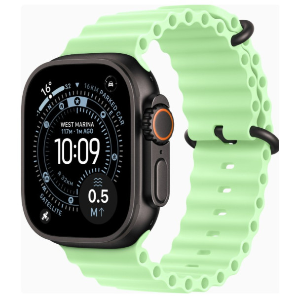 Apple Watch Ultra 3 GPS + Cellular 49mm Black Tit. Case w. Neon Green O. Band (MF254+MGCL4)