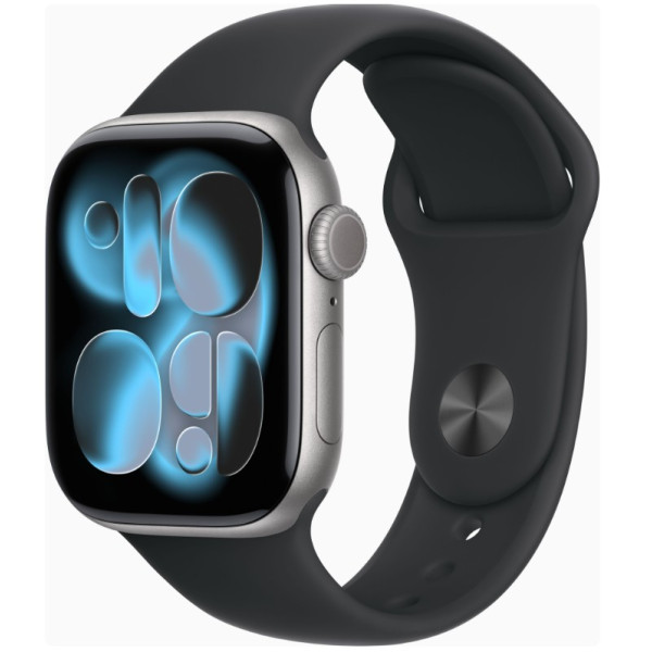 Apple Watch Series 11 GPS + Cellular 42mm Space Grey Alu. Case w. Black S. Band - S/M (MF8A4)