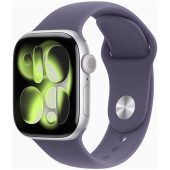 Apple Watch Series 11 GPS + Cellular 42mm Silver Alu. Case w. Purple Fog S. Band - S/M (MF8H4)