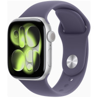 Apple Watch Series 11 GPS + Cellular 42mm Silver Alu. Case w. Purple Fog S. Band - M/L (MF8J4)