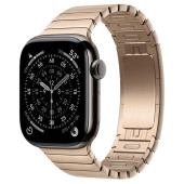 Apple Watch Series 11 GPS + Cellular 42mm Slate Tit. Case w. Gold Link Bracelet (MF9K4+MXMC3)