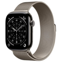Apple Watch Series 11 GPS + Cellular 46mm Slate Tit. Case w. Natural Milanese Loop - S/M (MFC14+MGJ24)