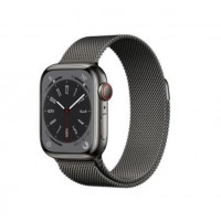 Apple Watch Series 8 GPS + Cellular 41mm Graphite S. Steel Case W. Milanese Loop Graphite (MNJL3/MNJM3)