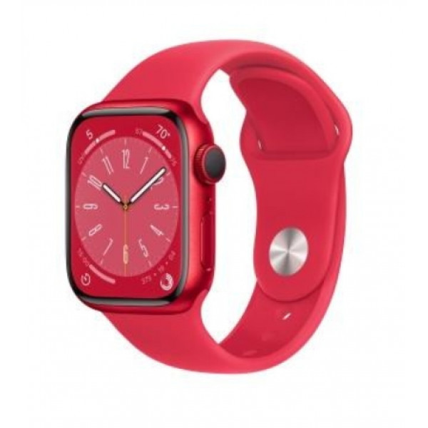 Apple Watch Series 8 GPS 45mm PRODUCT RED Aluminum Case w. PRODUCT RED S. Band (MNP43)