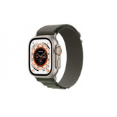 Apple Watch Ultra GPS + Cellular 49mm Titanium Case With Green Alpine Loop - Medium (MQEW3/MQFN3)