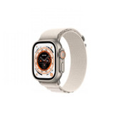 Apple Watch Ultra GPS + Cellular 49mm Titanium Case With Starlight Alpine Loop - Medium (MQF03/MQFR3)