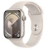 Apple Watch Series 9 GPS 41mm Starlight Aluminum Case w. Starlight Sport Band - S/M (MR8T3) (Open Box)