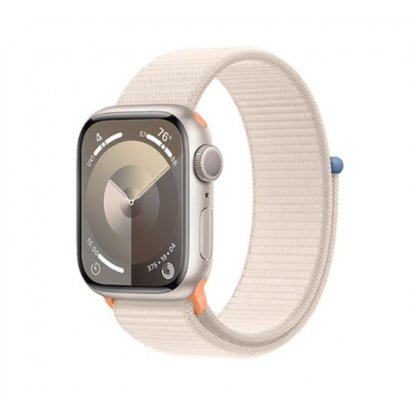 Apple Watch Series 9 GPS 41mm Starlight Aluminum Case w. Starlight S. Loop (MR8V3)