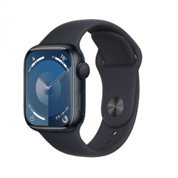 Apple Watch Series 9 GPS 41mm Midnight Aluminum Case w. Midnight Sport Band - S/M (MR8W3)